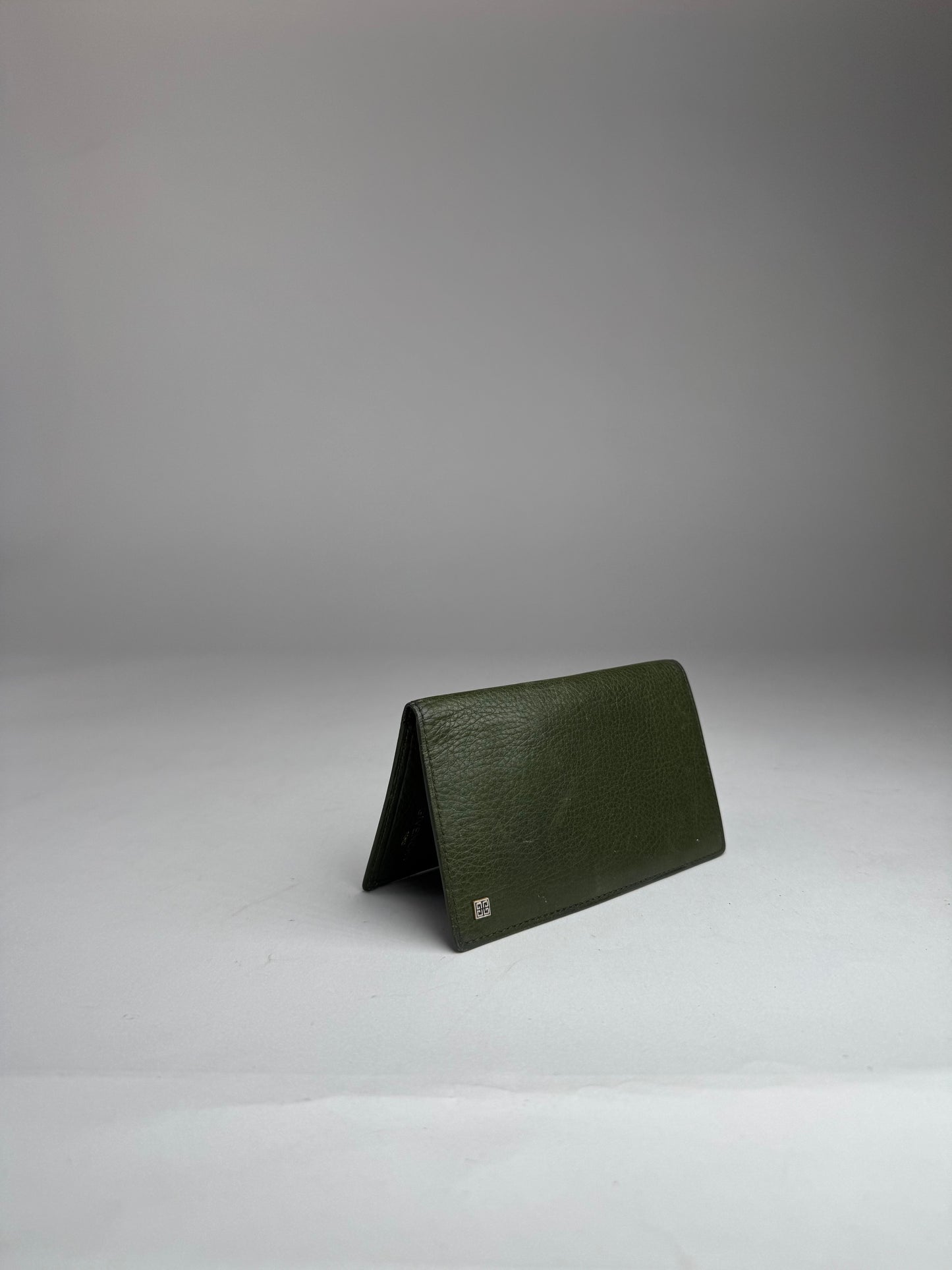 Vintage Givenchy Leather Card Holder Green