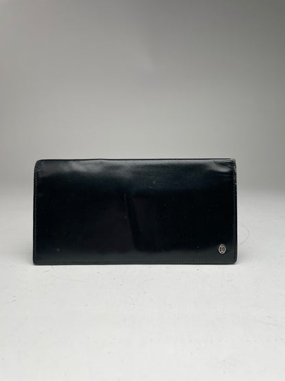 Vintage Cartier Patent Leather ID Holder black 