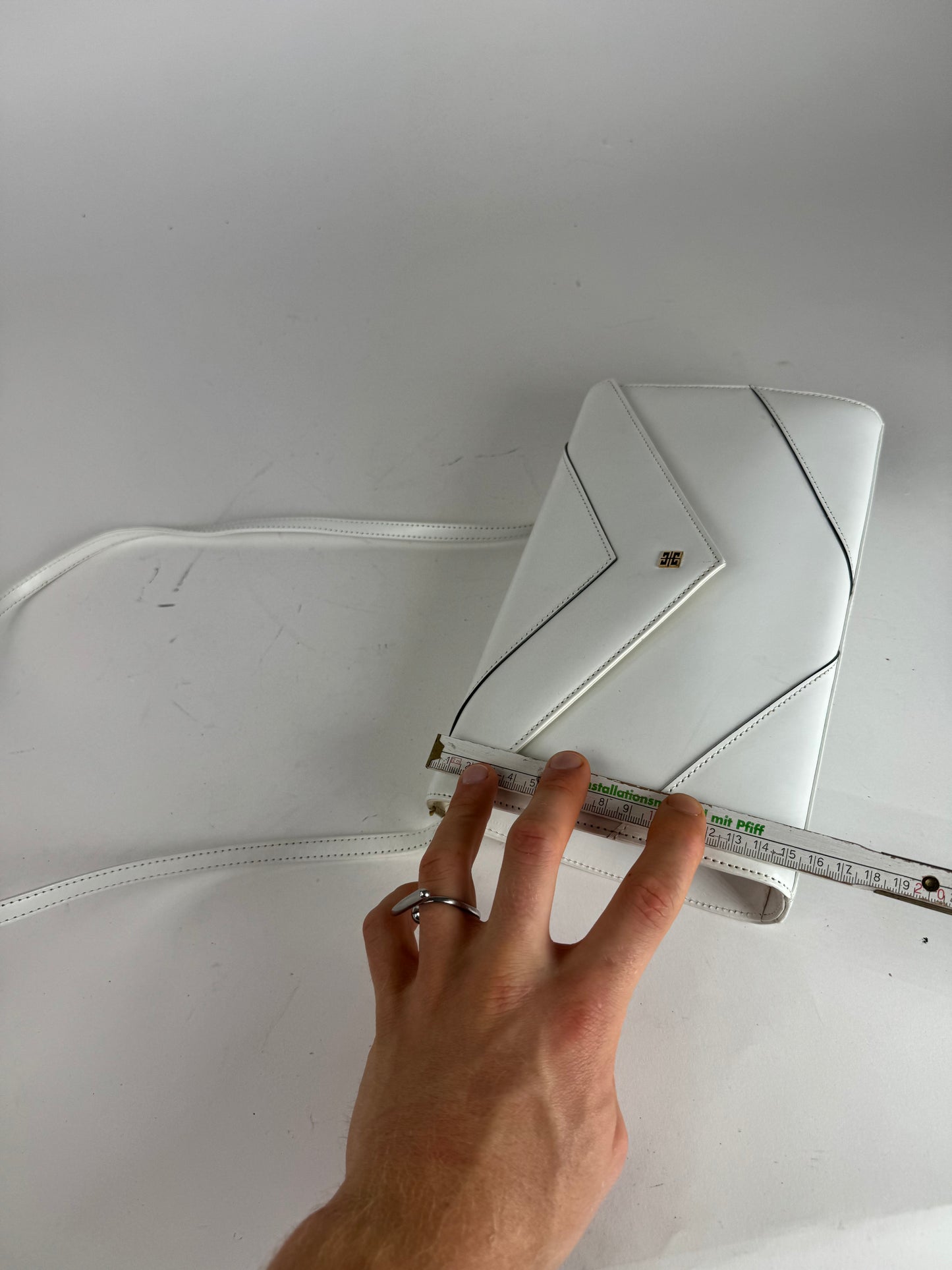 Vintage  Givenchy 4G Leather Bag White