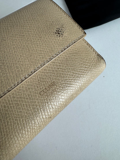 Vintage Celine Paris Leather Walket beige