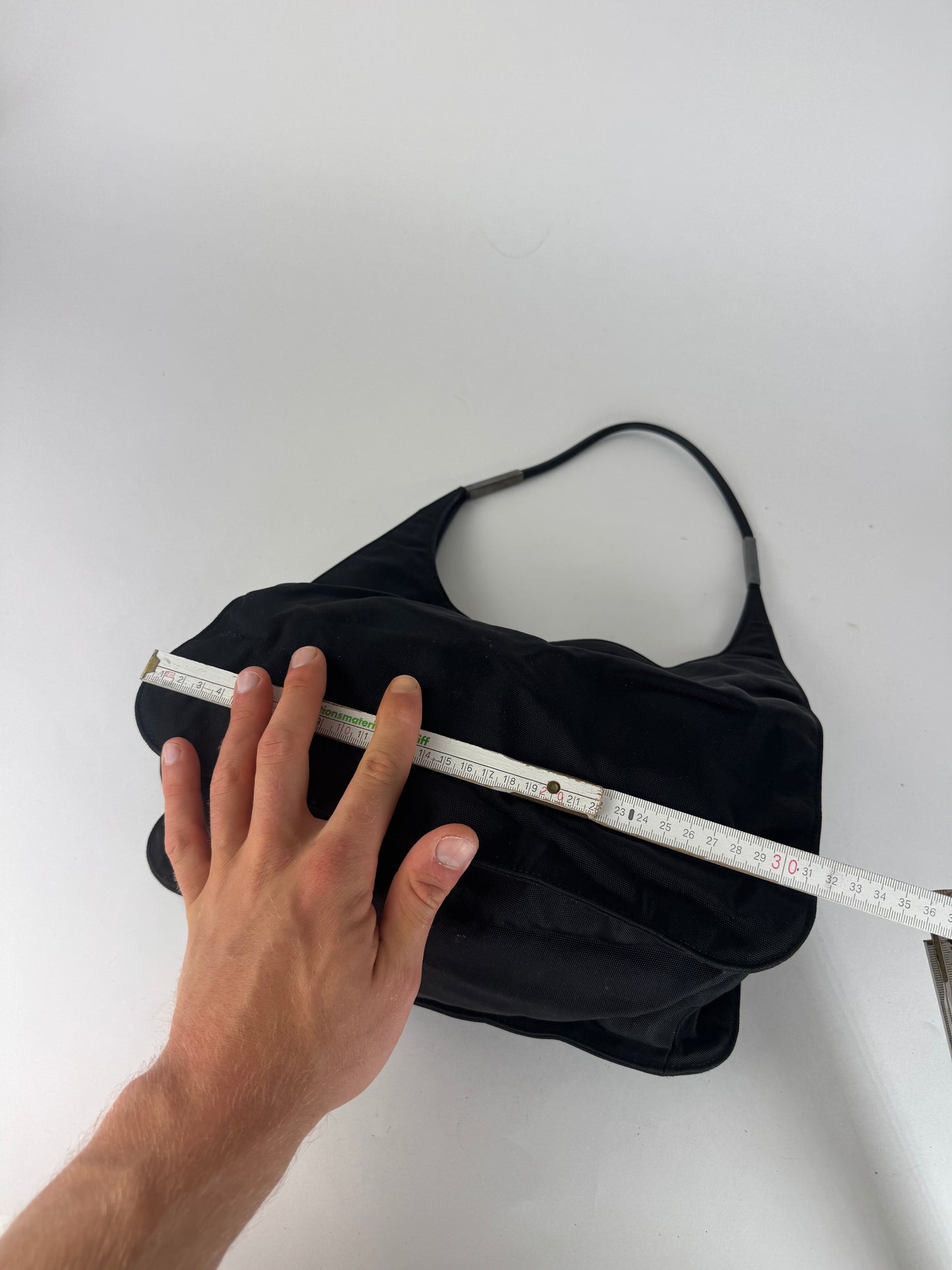 Vintage Gucci Canvas / Leather bag black