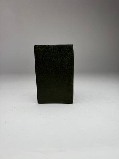Vintage Givenchy Leather Card Holder Green