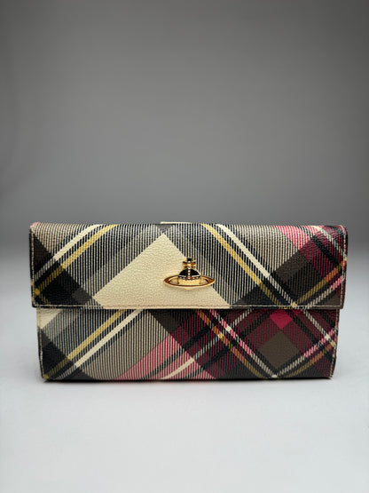 Vintage Vivienne Westwood Checked Leather Wallet