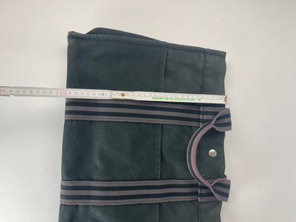 Vintage Hermes Canvas Shopper Bag Black
