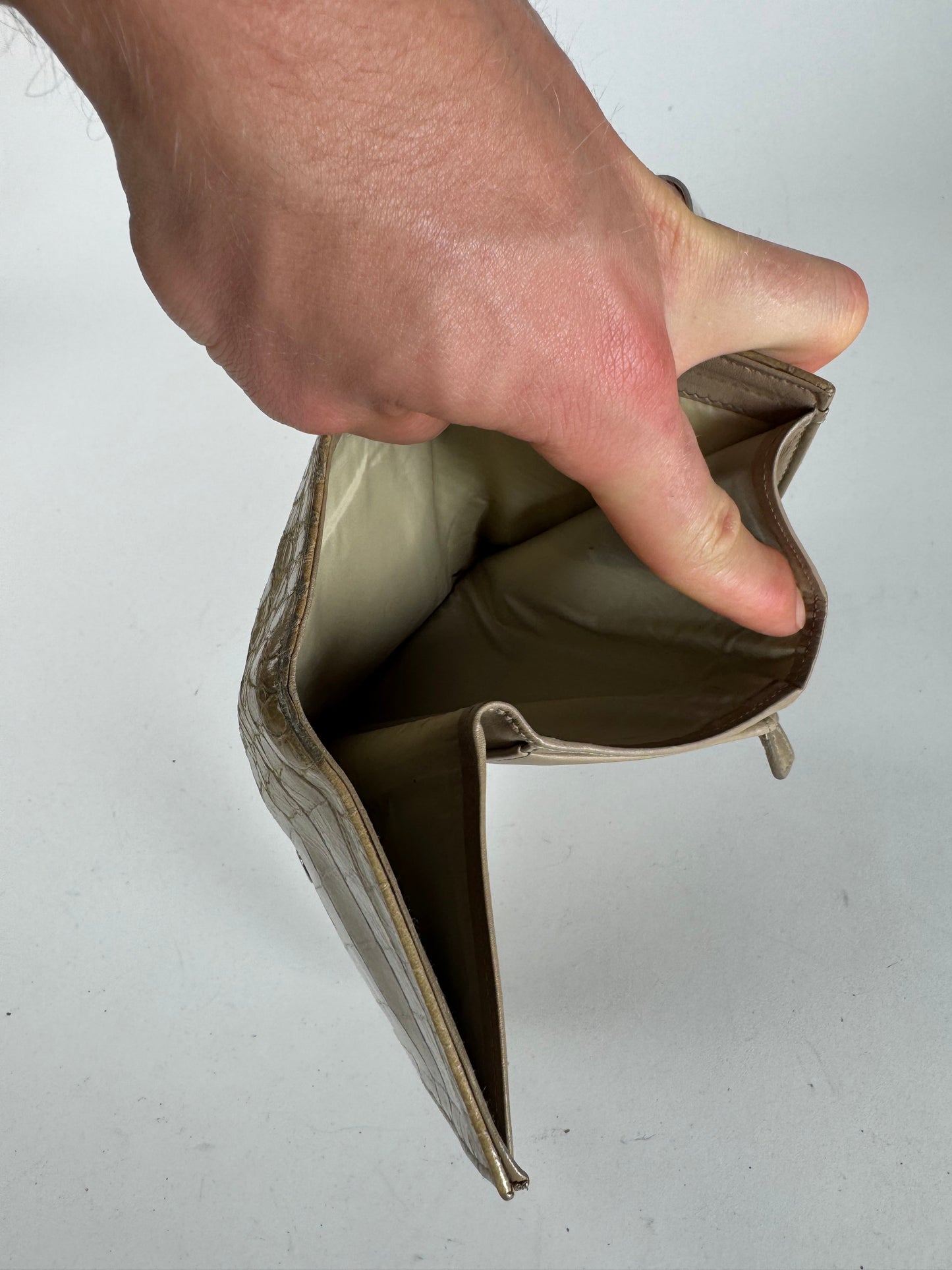 Vintage Miu Miu Leather Wallet beige