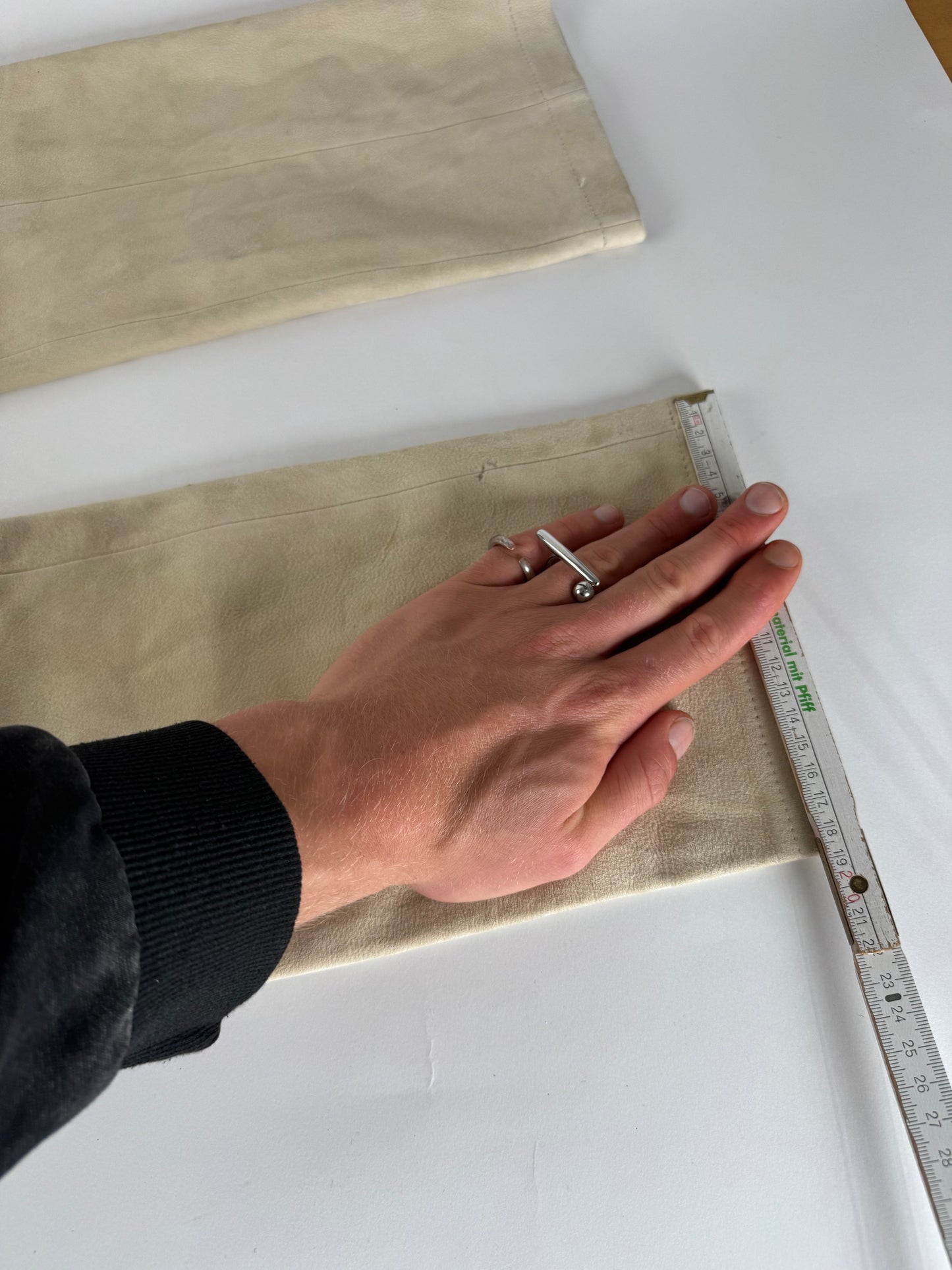 Vintage Loewe Madrid Nappa Leather Pants Beige 38/M