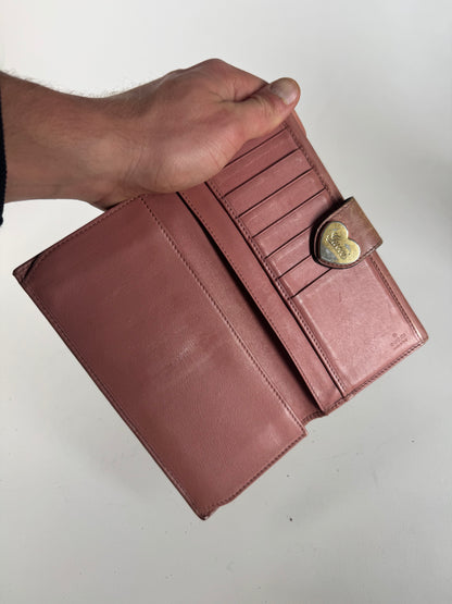 Vintage Gucci Monogram Wallet beige pink