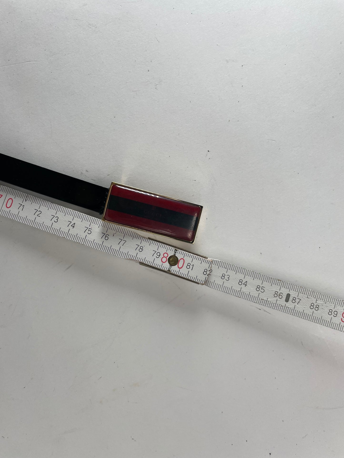 Vintage Gucci Leather Belt Black