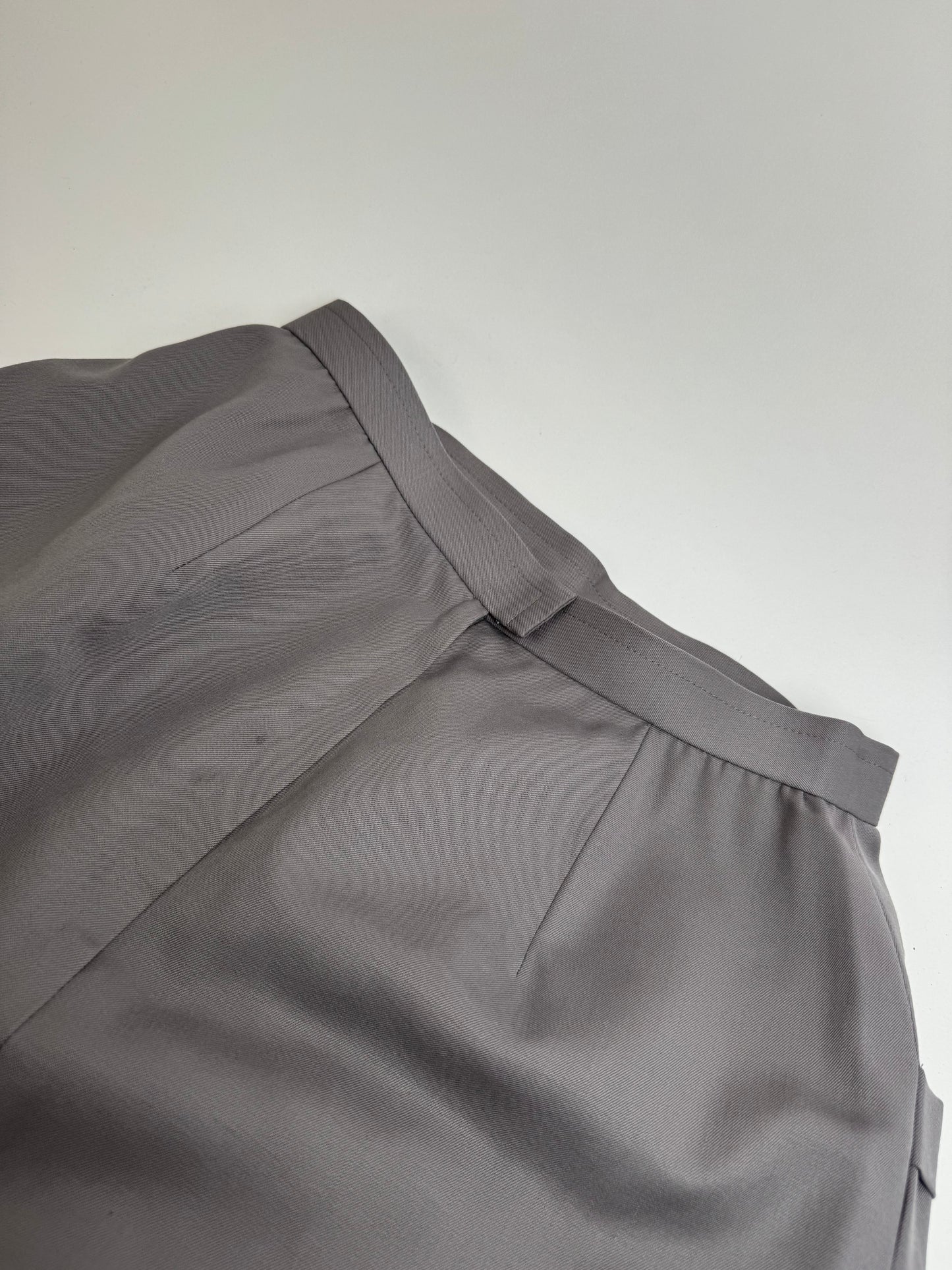Vintage Dior Wool Skirt Grey M