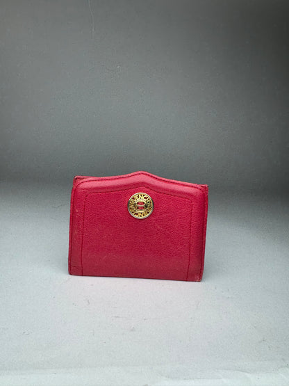 Vintage Givenchy Leather Card Holder Red