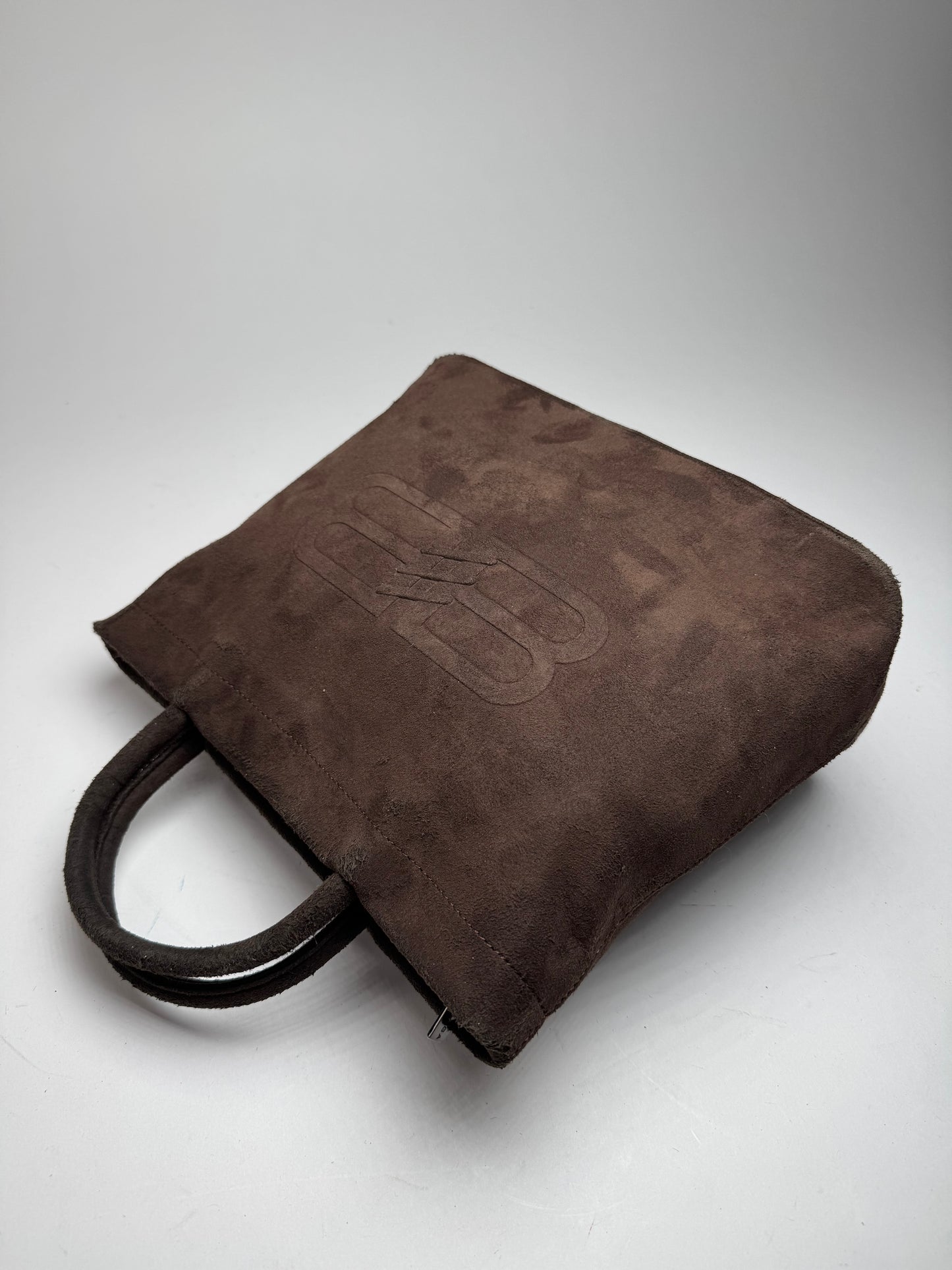 Vintage Balenciaga Suede Bag Brown