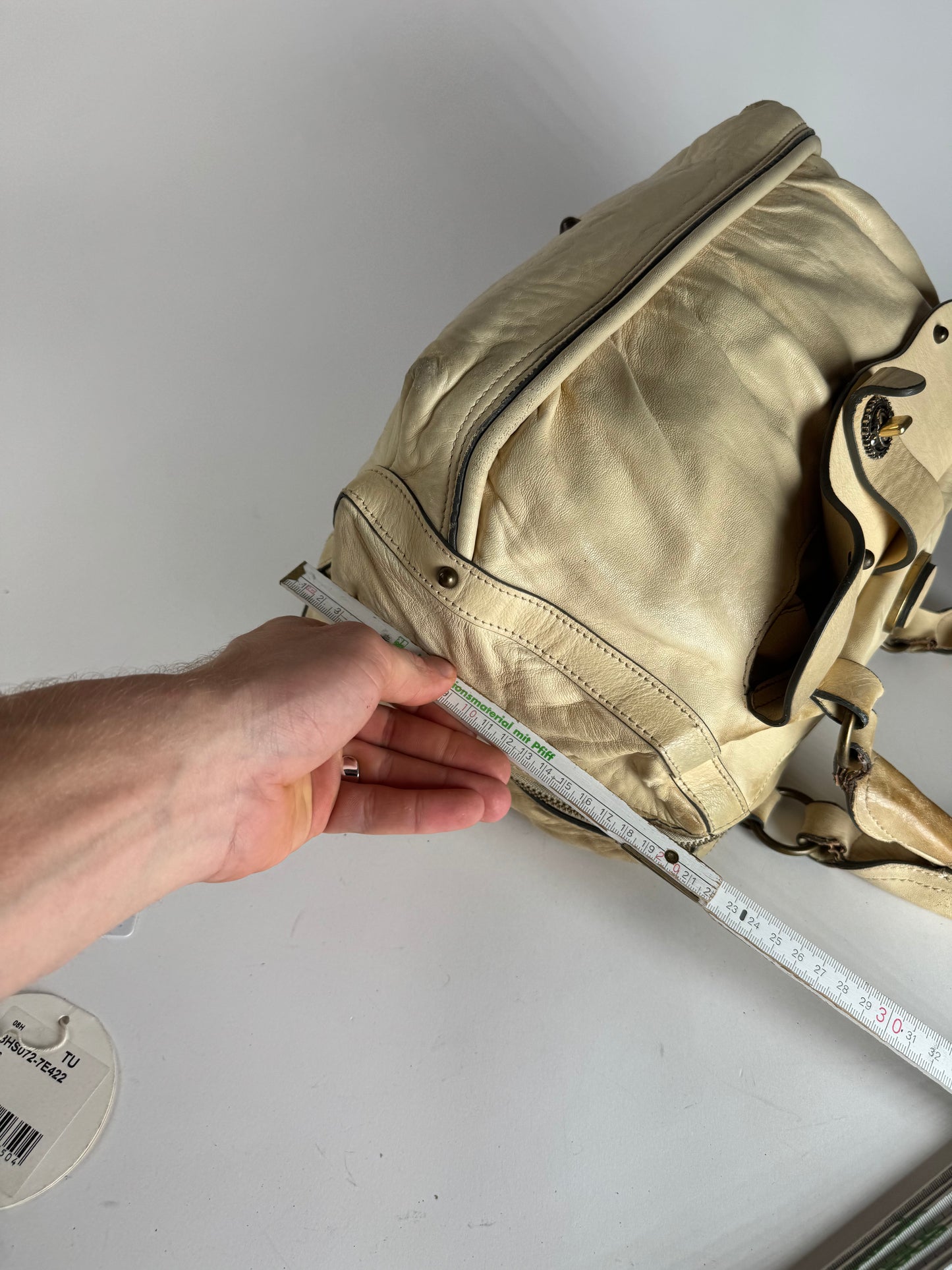 Vintage Chloe Leather Bag Beige