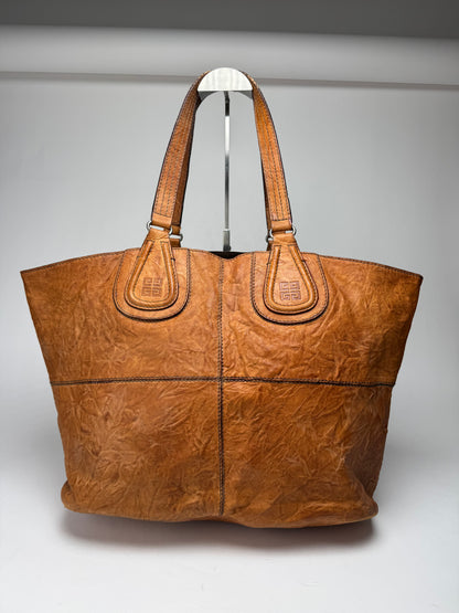 Vintage Givenchy Nightindale Leather shopper Bag Brown