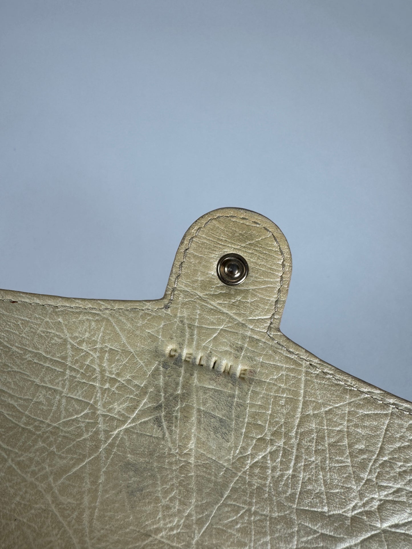 Vintage Celine Leather Canvas Monogram Wallet