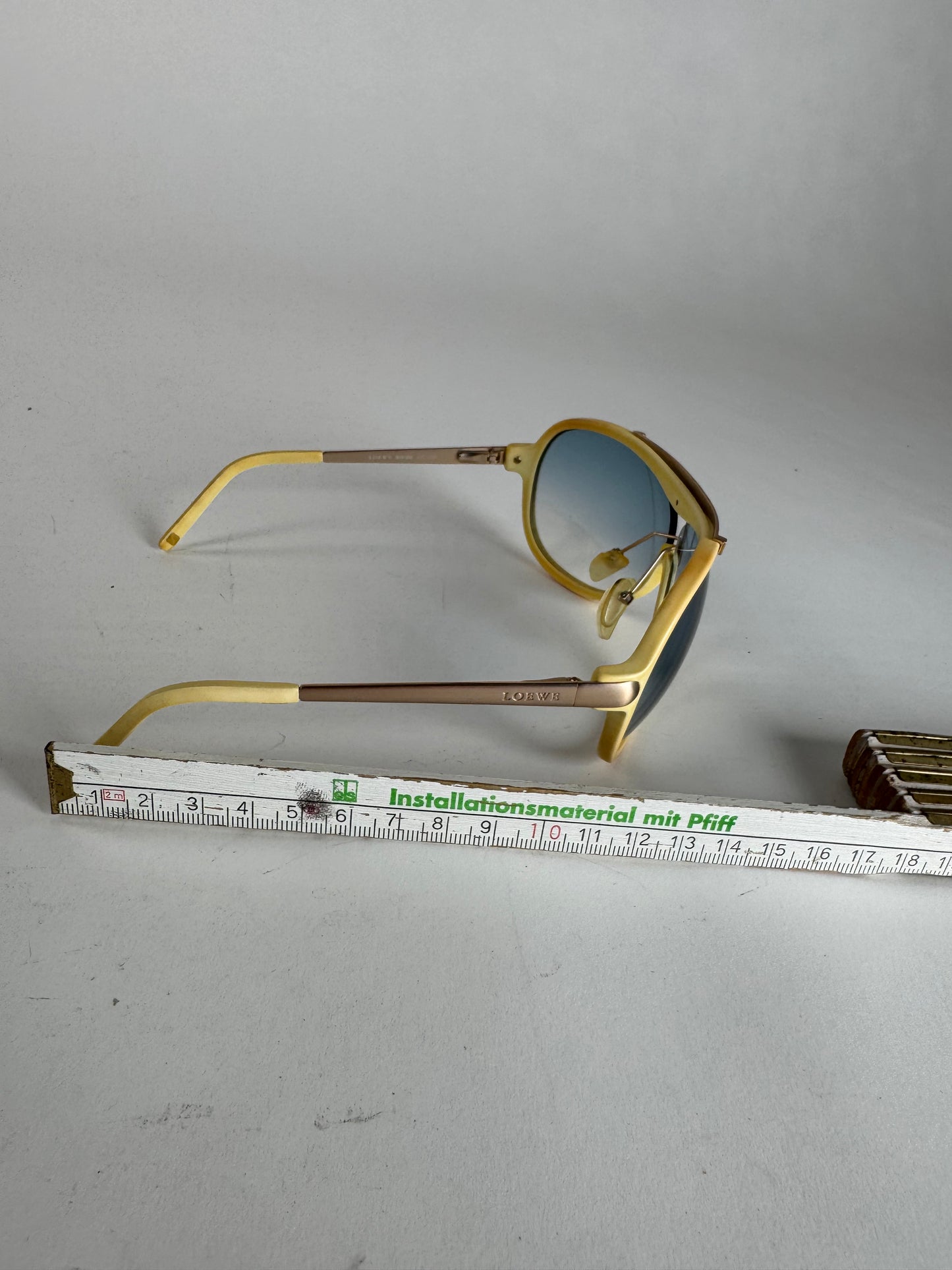 Vintage Loewe Madrid Aviator Sunglasses white
