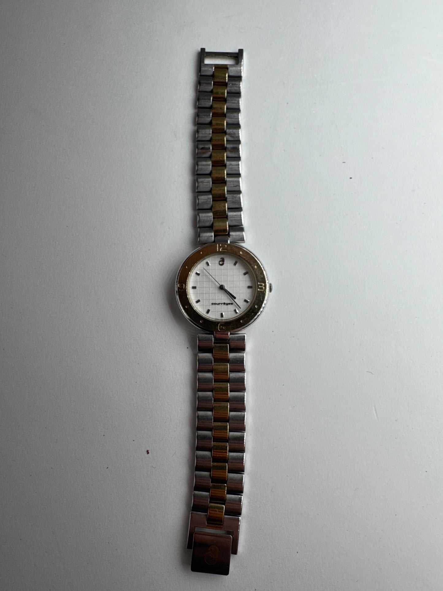Montre Courreges Vintage Acier Argent/Or