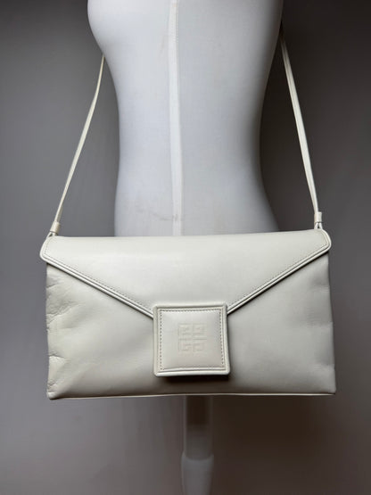 Vintage Givenchy 4G leather Bag White