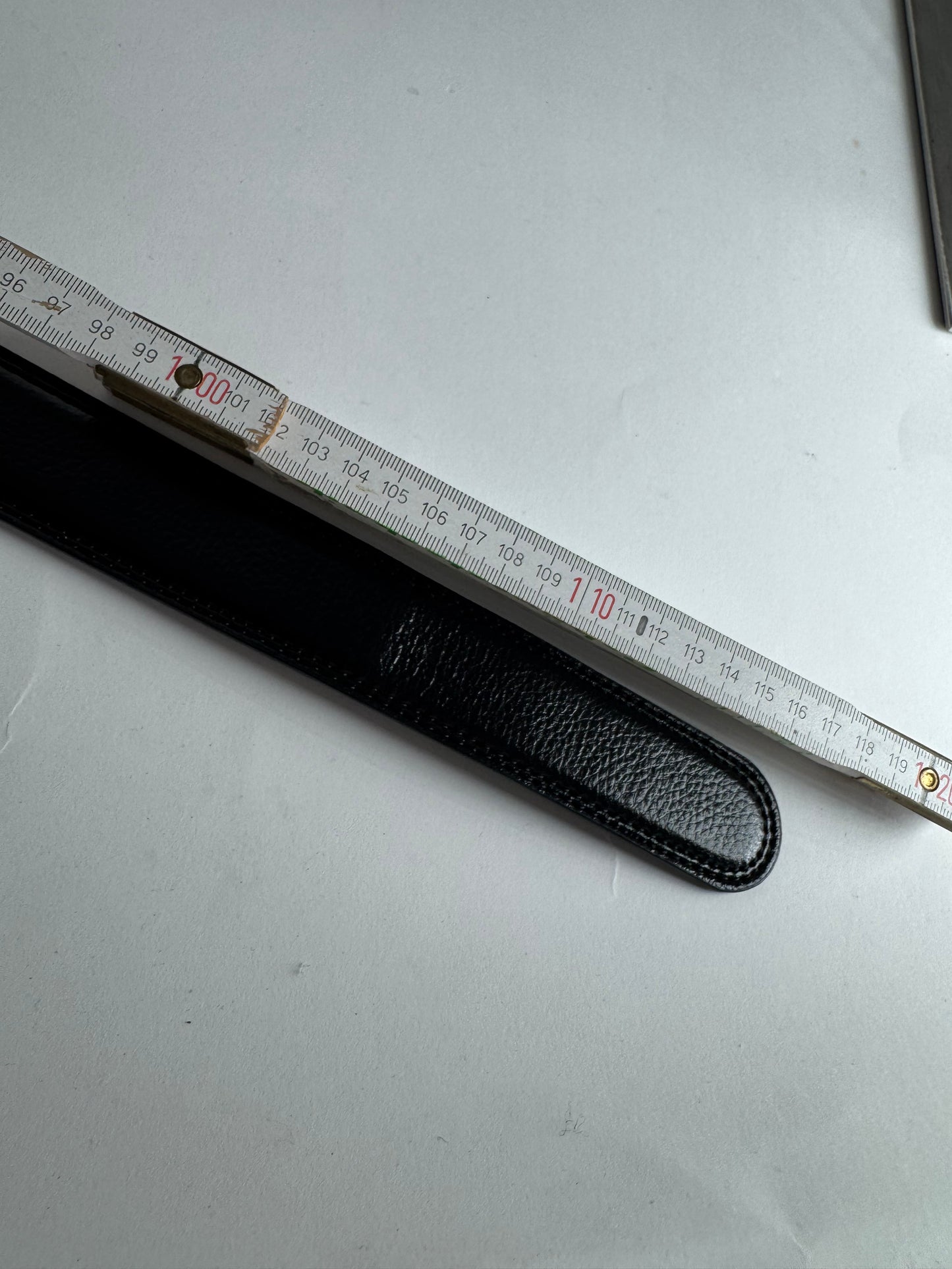 Vintage Loewe Madrid Leather Belt Black Amazona