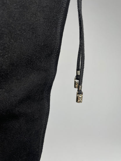 Vintage Gucci Suede Heeled Boots Black 37C