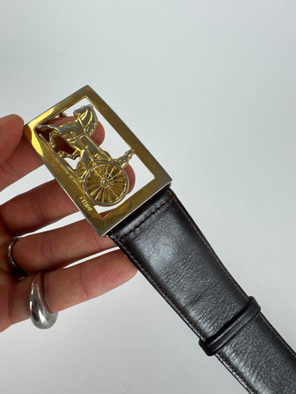 Vintage Celine Paris Leather Belt