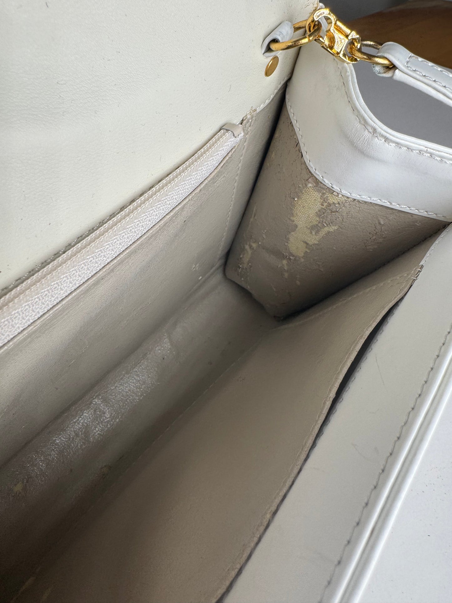 Vintage  Givenchy 4G Leather Bag White