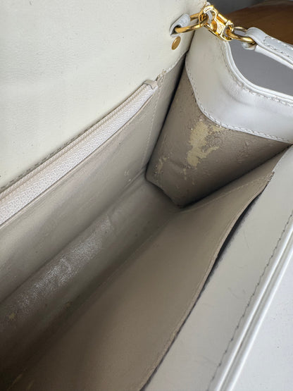 Vintage  Givenchy 4G Leather Bag White