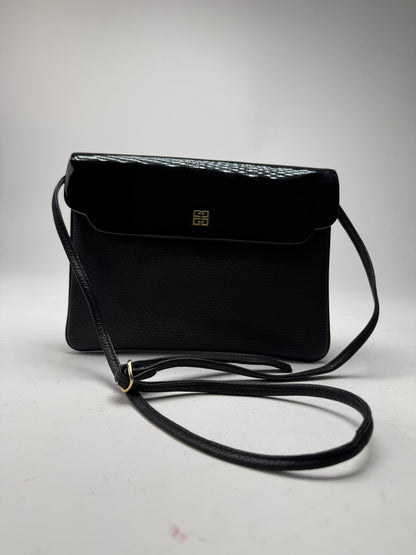 Vintage Givenchy 4G Patent Leather Bag Black