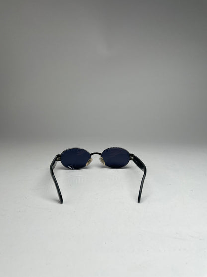 Vintage Fendi Roma Sunglasses Black / Green