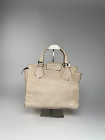 Vintage Vivienne Westwood 2Way Opio Safiano Leather Bag Beige