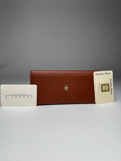 Vintage Givenchy Leather card holder / ID Holder Brown