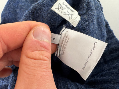 Vintage Balenciaga Big Turtle Neck Wool Sweather Blue