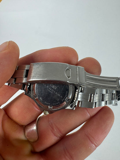 Vintage Balenciaga Steel Watch Silver Golden