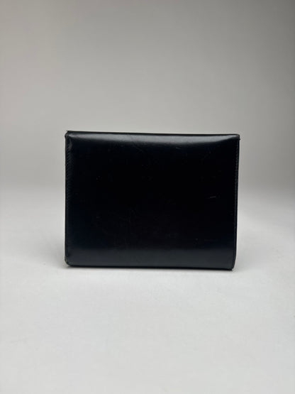Vintage Cartier Panthere Patent Leather Wallet Black