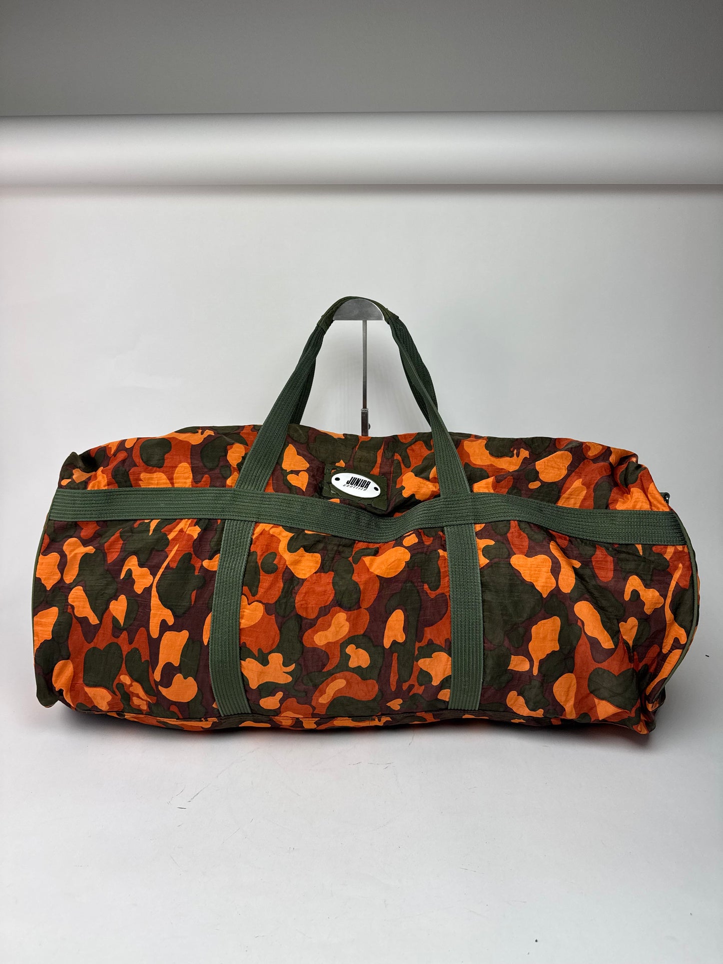 Vintage Jean Paul Gaultier Canvas Duffel Bag Orange / Dark Green