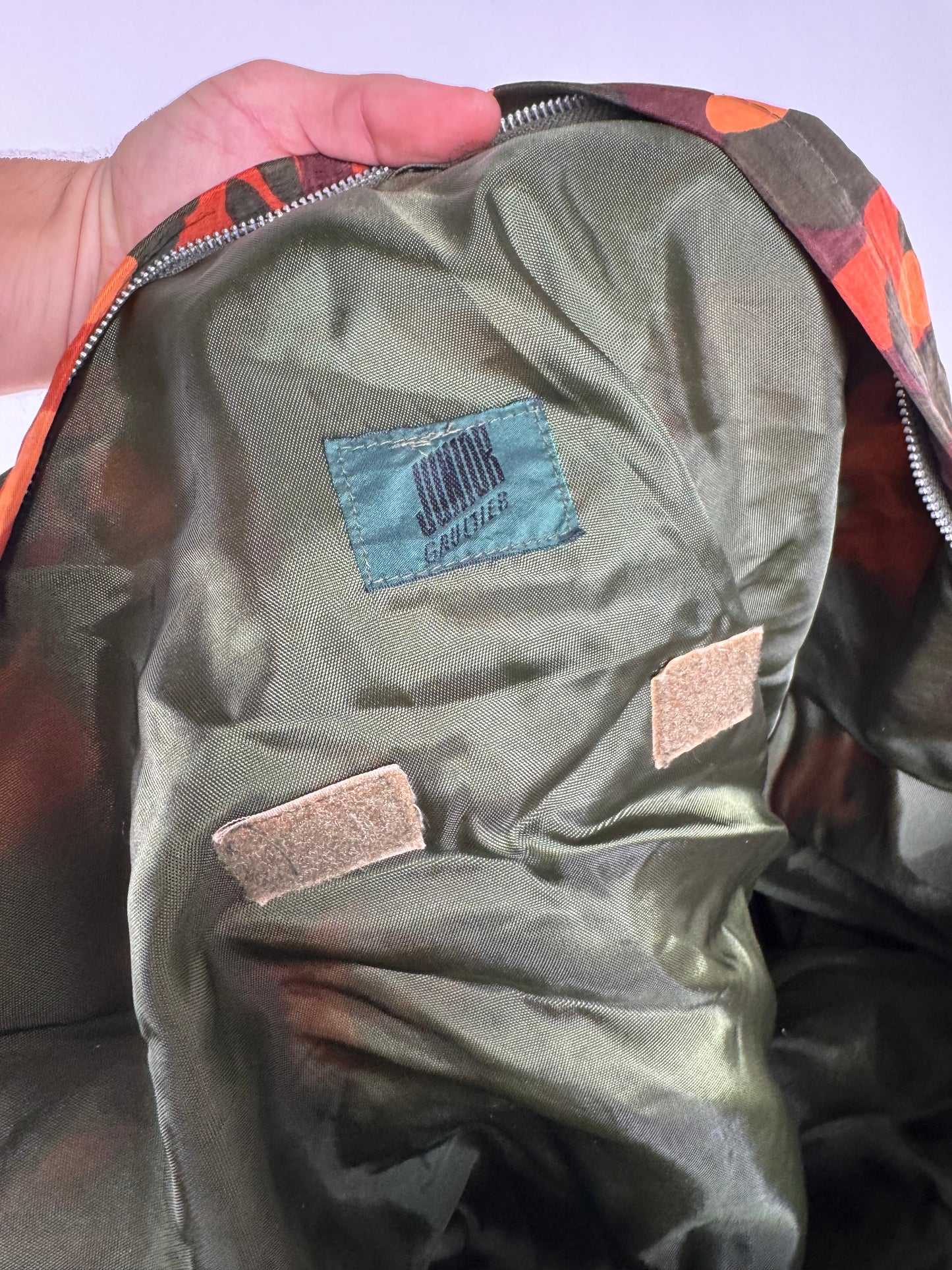 Vintage Jean Paul Gaultier Canvas Duffel Bag Orange / Dark Green