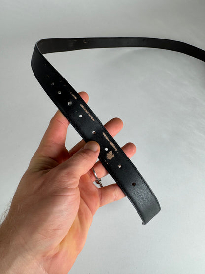 Vintage Givenchy Leather Belt Black