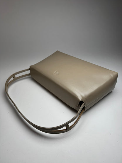 Vintage  Givenchy 4G Patent Leather Bag Grey Brown