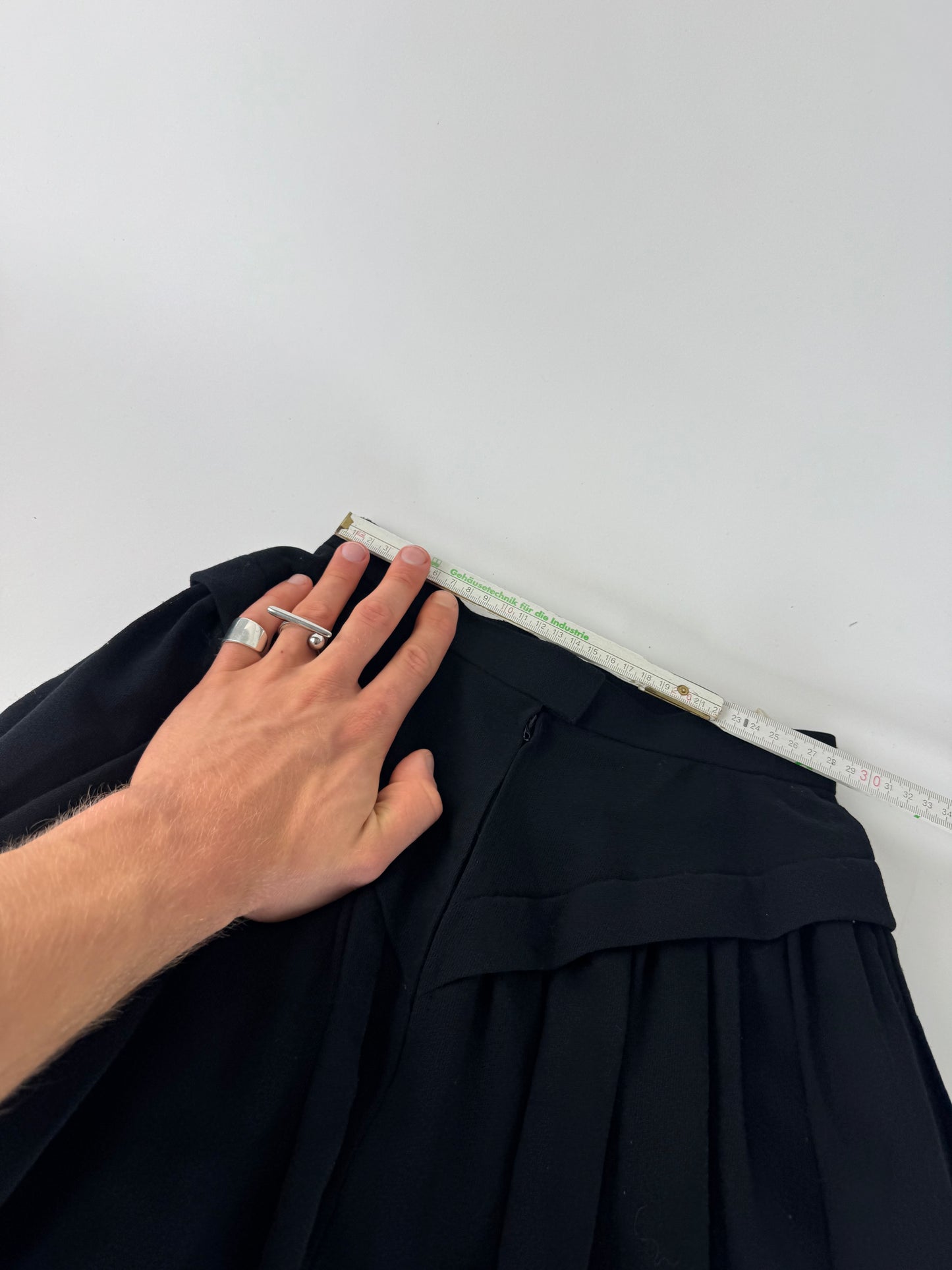 Vintage Dior Wool Skirt black M