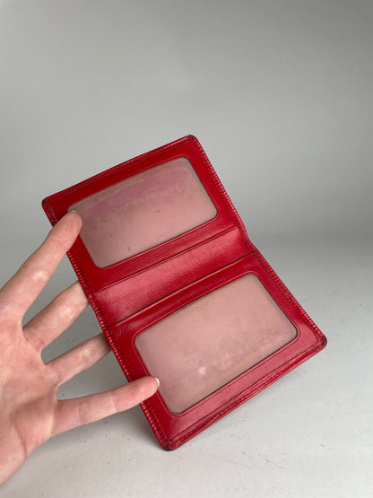 Vintage Louis Vuitton EPI leather Card Holder Red