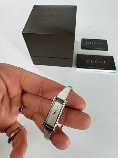 Vintage Gucci Horsebit Watch Steel Silver