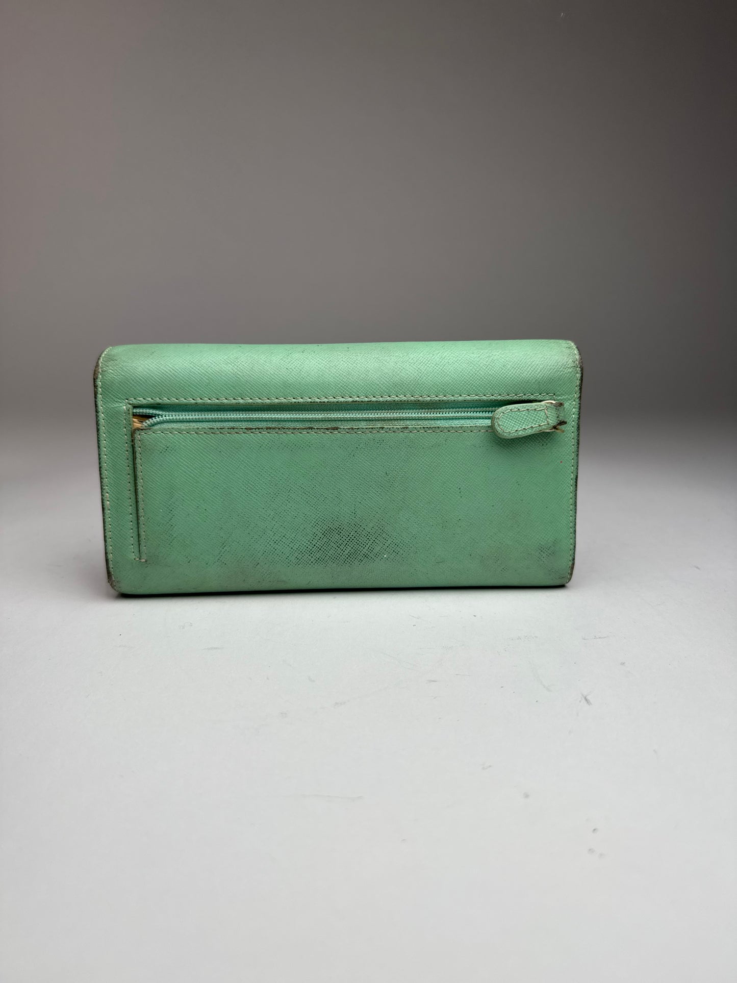 Vintage Vivienne Westwood Leather Wallet Mint Green
