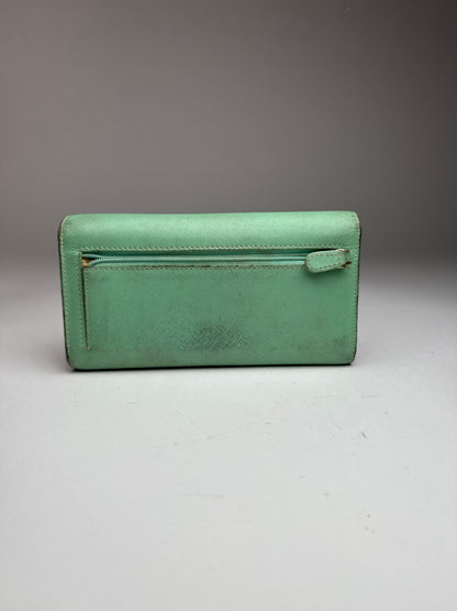 Vintage Vivienne Westwood Leather Wallet Mint Green