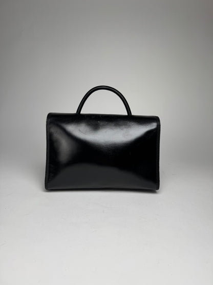Vintage Loewe Madrid Puzzle Leather Bag black