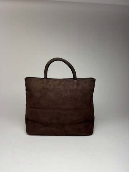 Vintage Balenciaga Suede Bag Brown
