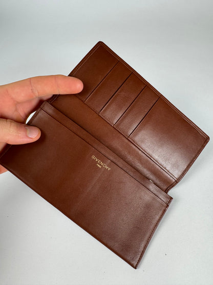 Vintage Givenchy Leather card holder / ID Holder Brown
