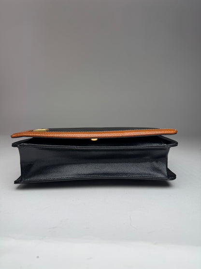 Vintage Givenchy 4G Leather Bag Black Brown