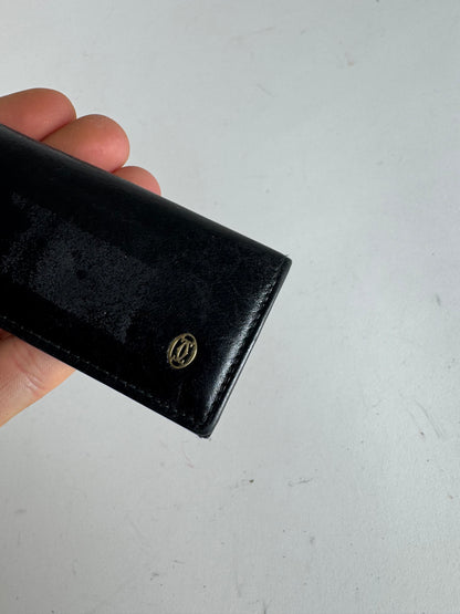 Vintage Cartier Patent Leather Key Holder Black