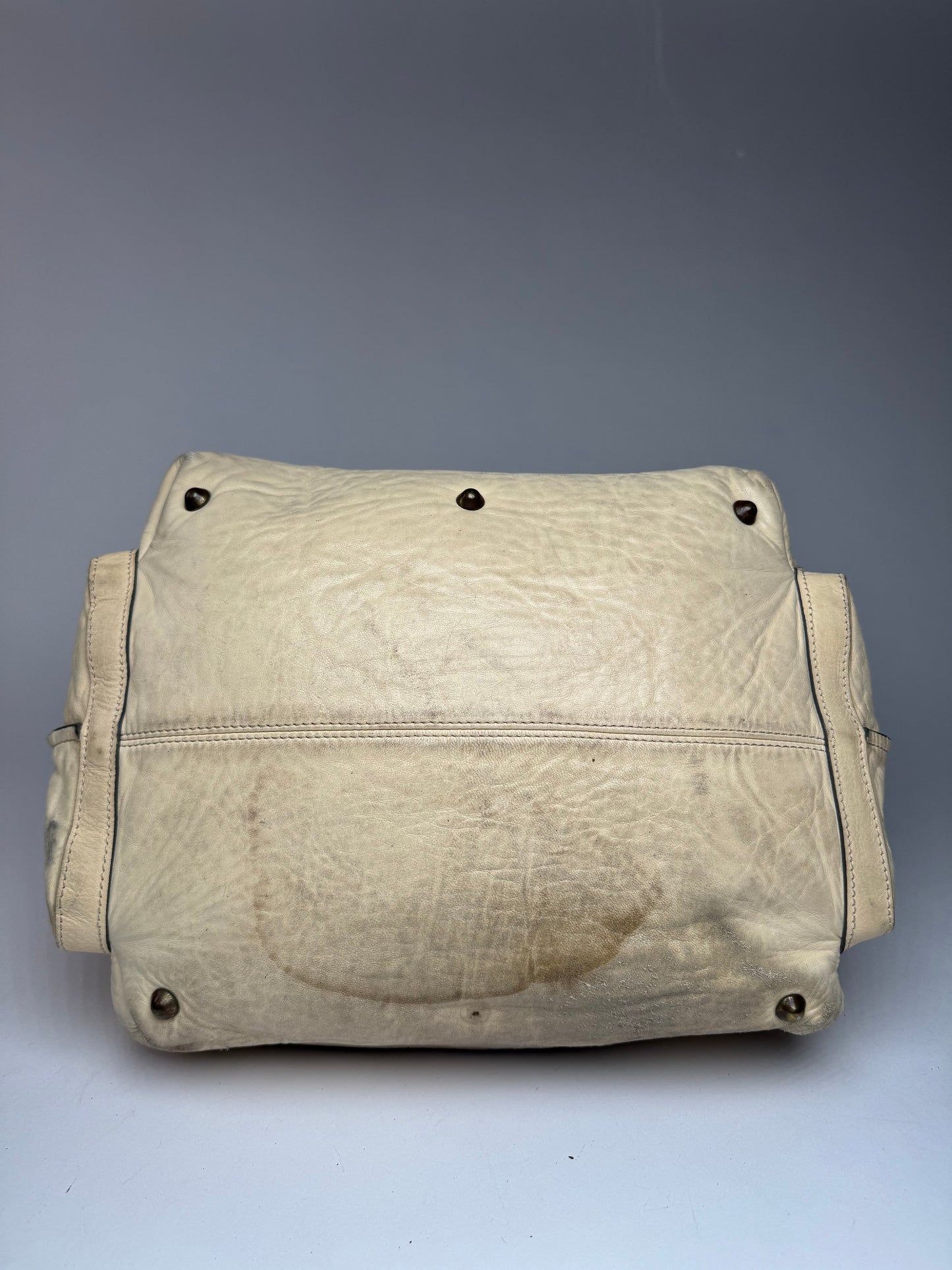 Vintage Chloe Leather Bag Beige