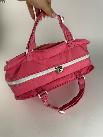 Sac vintage Courrèges en polyester rose