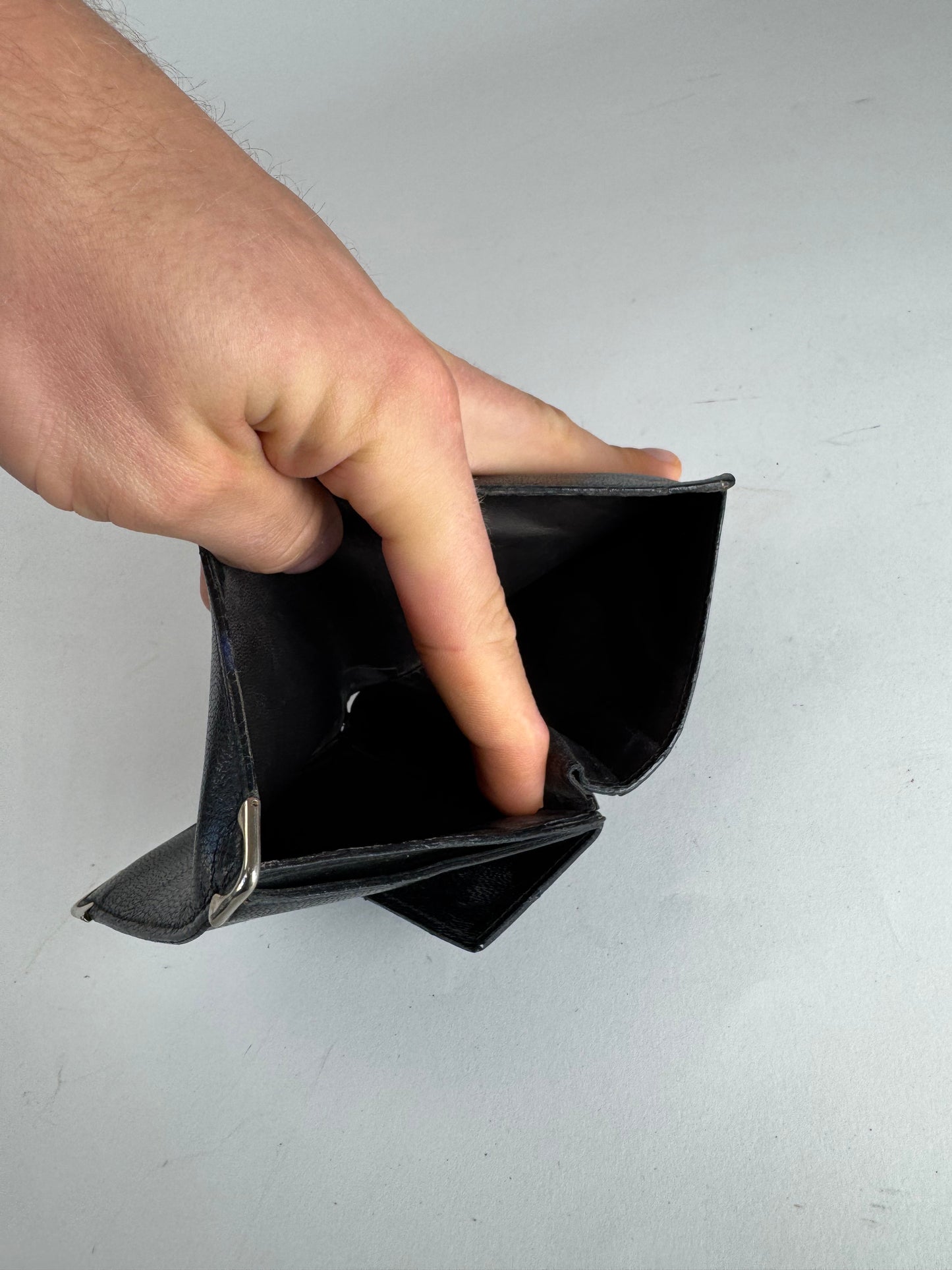 Vintage Celine Paris Triomphe Leather Wallet black